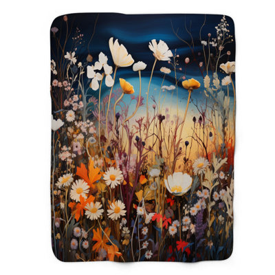 Wildflower Art - couverture de qualité supérieure 1 pièce