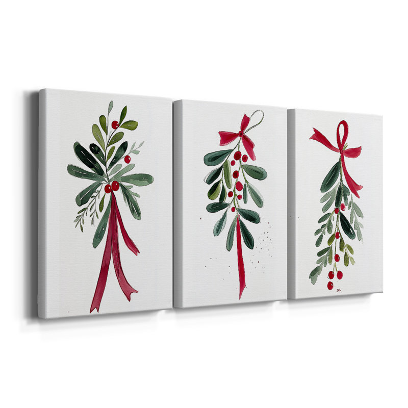 Fêtes de Noël Cxxxi - Toile tendue sur mesure - 3 pièces, H 36 po x l 72 po