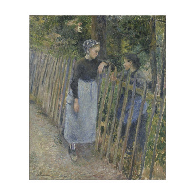 «Conversation» par Camille Pissarro - Estampe numérique