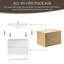 Meuble-lavabo flottant avec lavabo, meuble-lavabo mural moderne avec lavabo à surface solide et tiroirs à fermeture en douceur entièrement assemblé-1745231764-1745231765