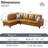 Bawan Faux Leather L-Shaped Sectional-2029014205-2029014198