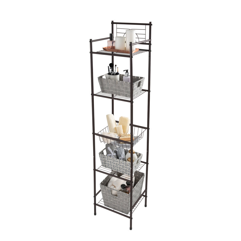 Aindrea Metal Bathroom Shelves, Orb