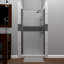 Porte de douche à charnière semi-sans cadre 30" x 69" oscillant RD-42570973-42570975