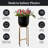 Mitzi Metal Pot Planter with Navy Blue Enamel and Gold Frame – Indoor Plant Pot Christmas Decor-700321094-700321095