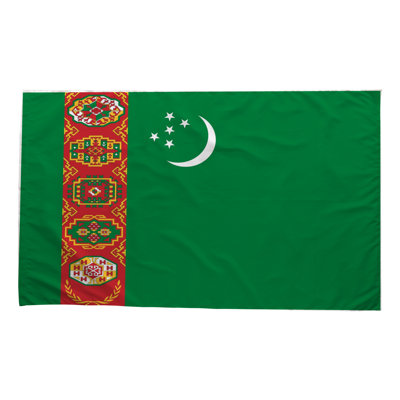 Drapeau du Turkménistan - drapeau extérieur