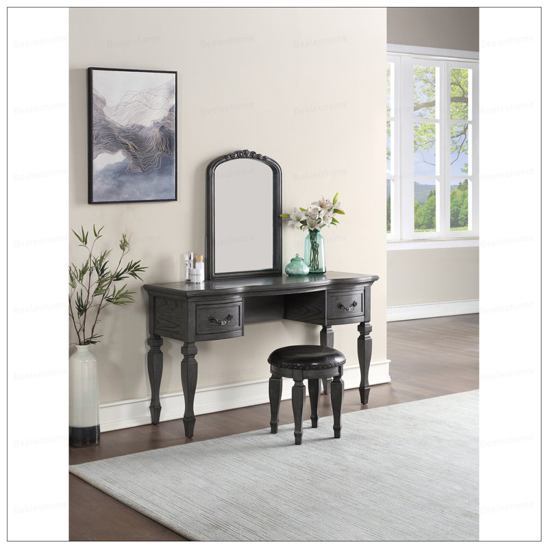 Ensemble de coiffeuse en bois