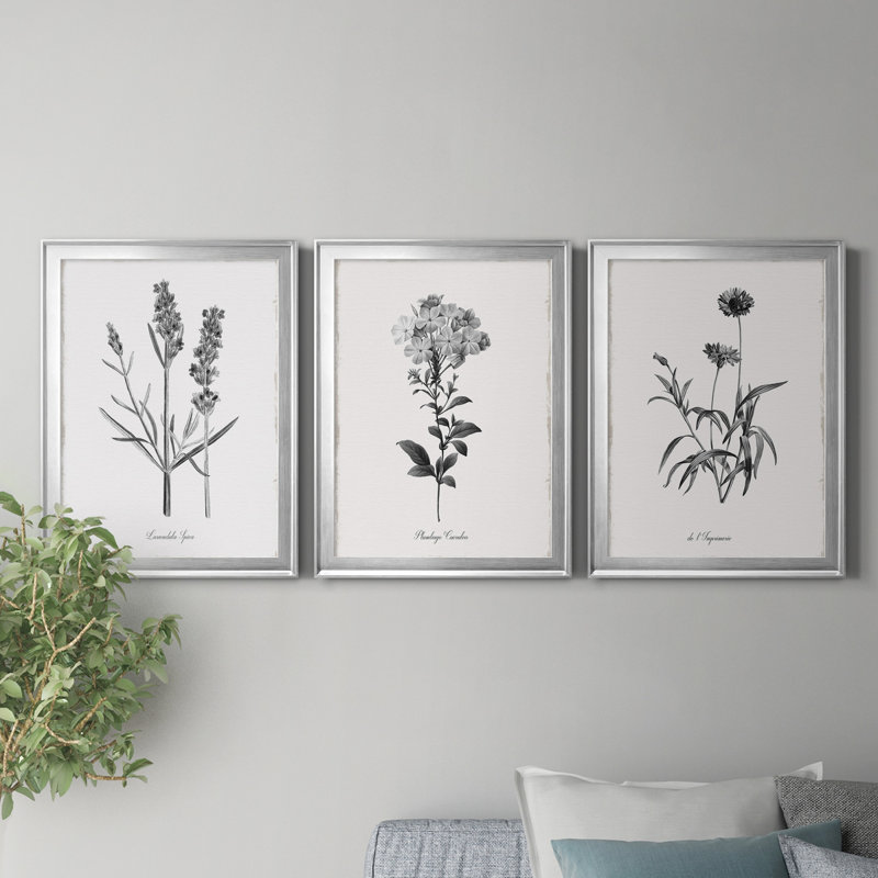 «Simply Imperial», ensemble de 3 reproductions d'art sur toile encadrées, H 18,5 po x l 73,5 po x P 1,5 po