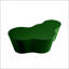 Table basse de 50 pouces en fibre de verre de forme unique, robuste et durable, aucun assemblage requis pour les salons modernes, vert-819897714