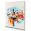 Maison de campagne rouge - art mural moderne et contemporain sur toile-1706530810-1706530757