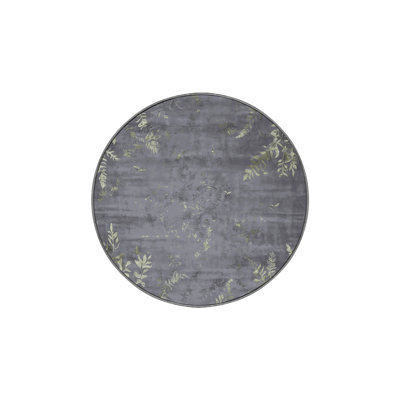 Tapis gris soyeux et moelleux