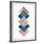 Blue And Red Diamonds by Marmont Hill - Single Picture Frame Painting-41281893