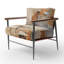Fauteuil d'appoint rembourré beige Beige Grey-1768382417