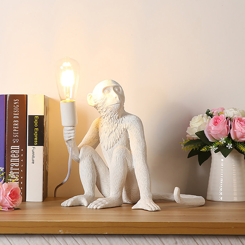 Lampe de table singe Vivid Creative (blanc)