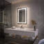 Pharmacie pour salle de bain à lumière DEL avec miroir encastré ou à fixation en surface-2039755816