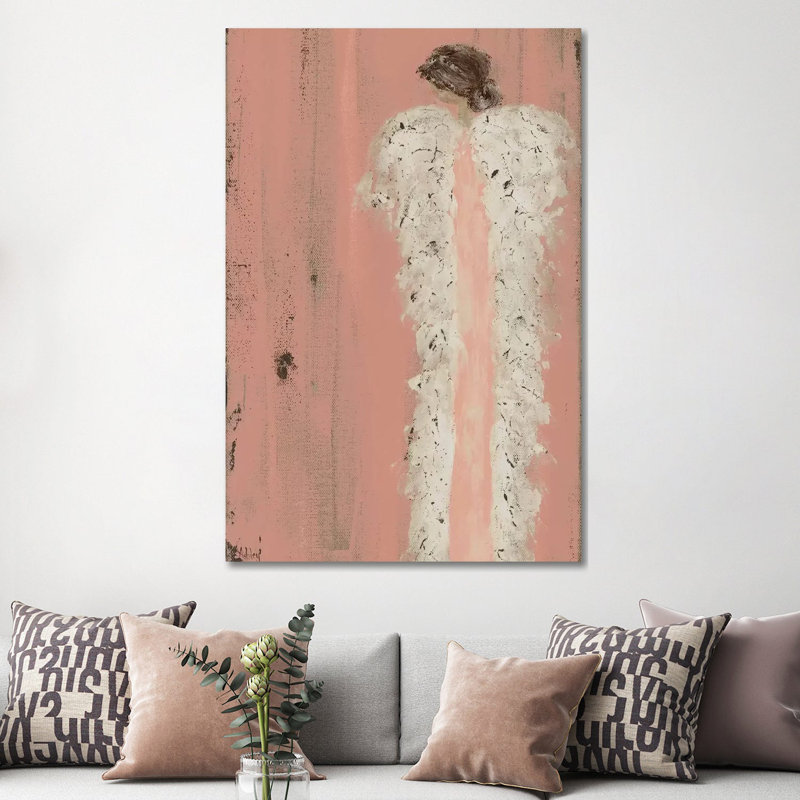 «Angel Look Over Épaule» par Ashley Bradley - impression, H 60 po x l 40po x P 1,5 po