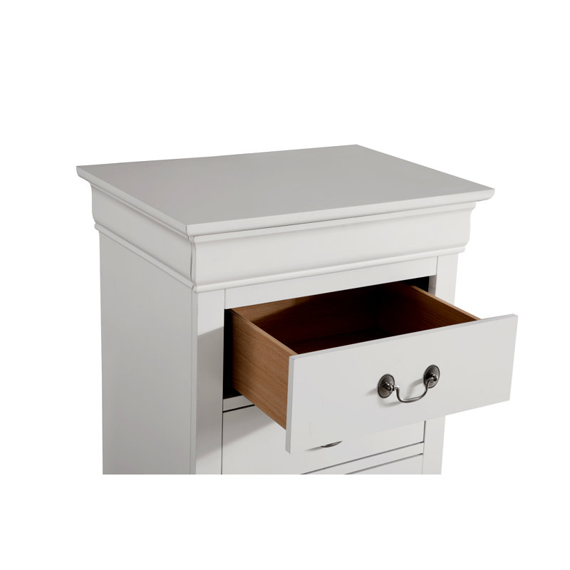 Commode 6 tiroirs Elegant Traditional, Blanc