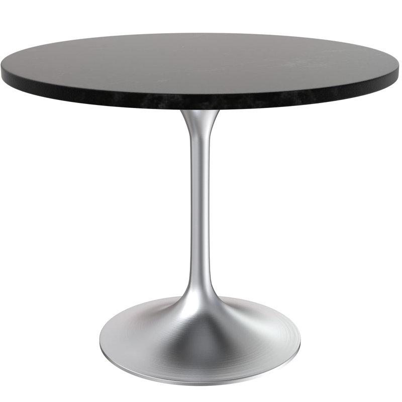 Table de salle à manger Heatherton, Noir, noir, noir, noir