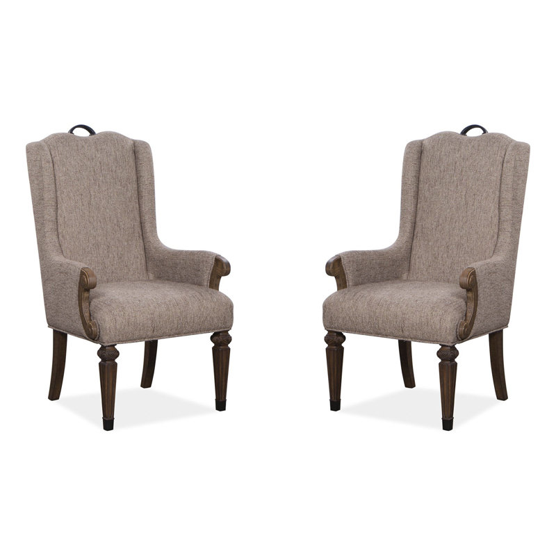 20'' H Fabric Upholstered Pine Parsons Chair