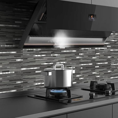 Carrelage mural en PVC à 10 feuilles pour dosseret de cuisine
