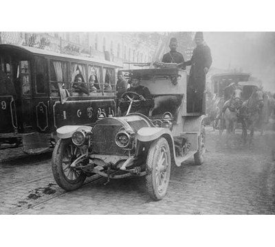 " Armored Automobile Juxtaposed "