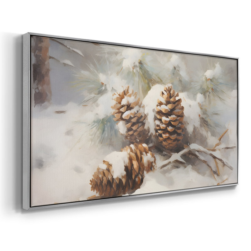 «Landscape Series» -CC- Toile tendue avec châssis tendue, prête à accrocher, Argent argent, H 21 po x l 41 po