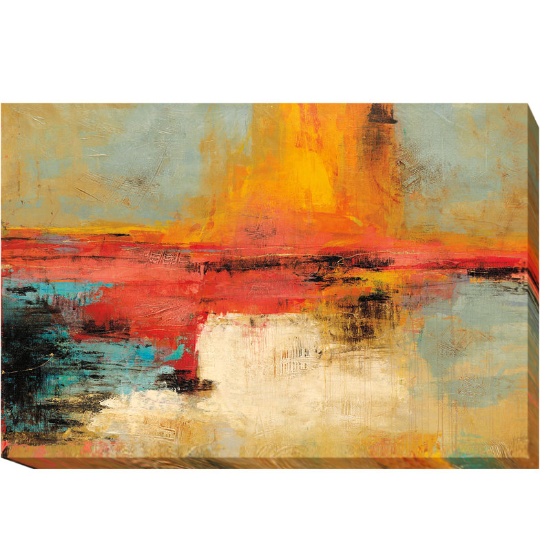 « acertijo », reproduction de peinture à l’huile sur toile tendue, H 30 po x l 45 po x P 1,5 po