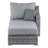 Elle Decor Vallauris Reversible Outdoor Sectional with Storage, Gray