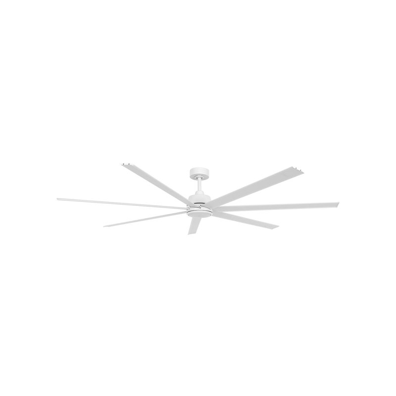 Ventilateur de plafond intérieur / extérieur de 72 po avec lumière et télécommande Atlanta, Blanc