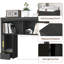Étagère de bureau avec rangement et 3 compartiments ouverts-1321296851
