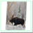 Autumn Snow Moose 3D Hand Towel - 15 x 22
