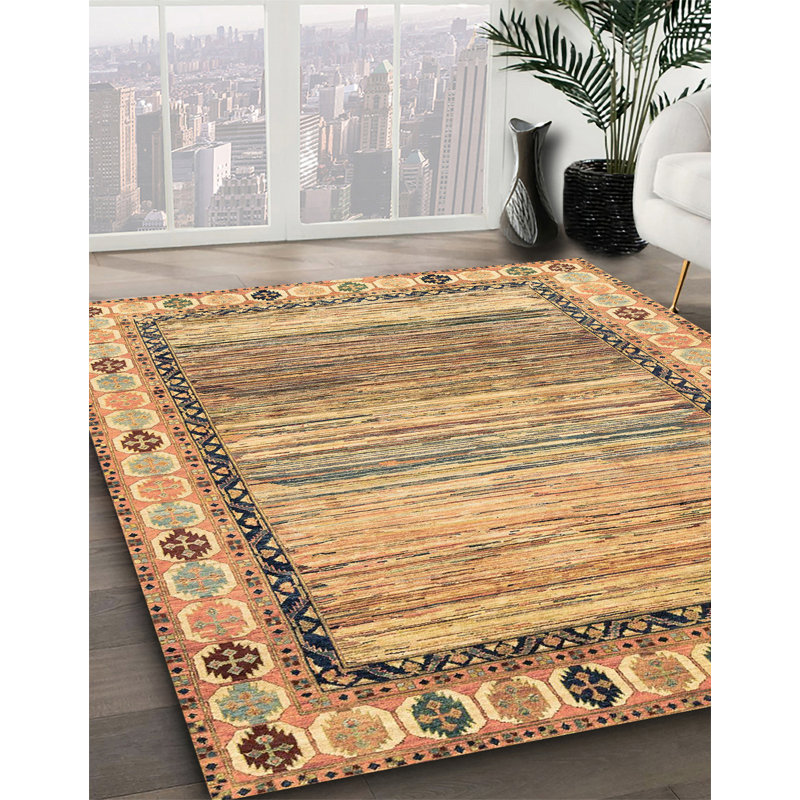 Tapis abstrait moderne 3672, Rond 7 pi