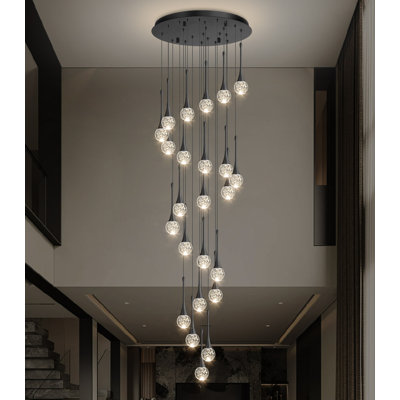 Luminaire suspendu 18 lumières DEL Glam