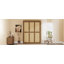 Armoire de lit en bois massif avec rotin Murphy