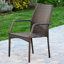 Outdoor Chair Of 2 - Iron Structure, Brown Pe , Ergonomic Seat Configuration Chairs Collection Robust Cozy Resting Place