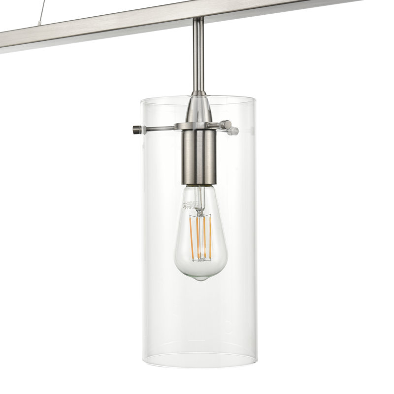 Angelina 3 - Light Kitchen Island Pendant, Large, Brushed Nickel