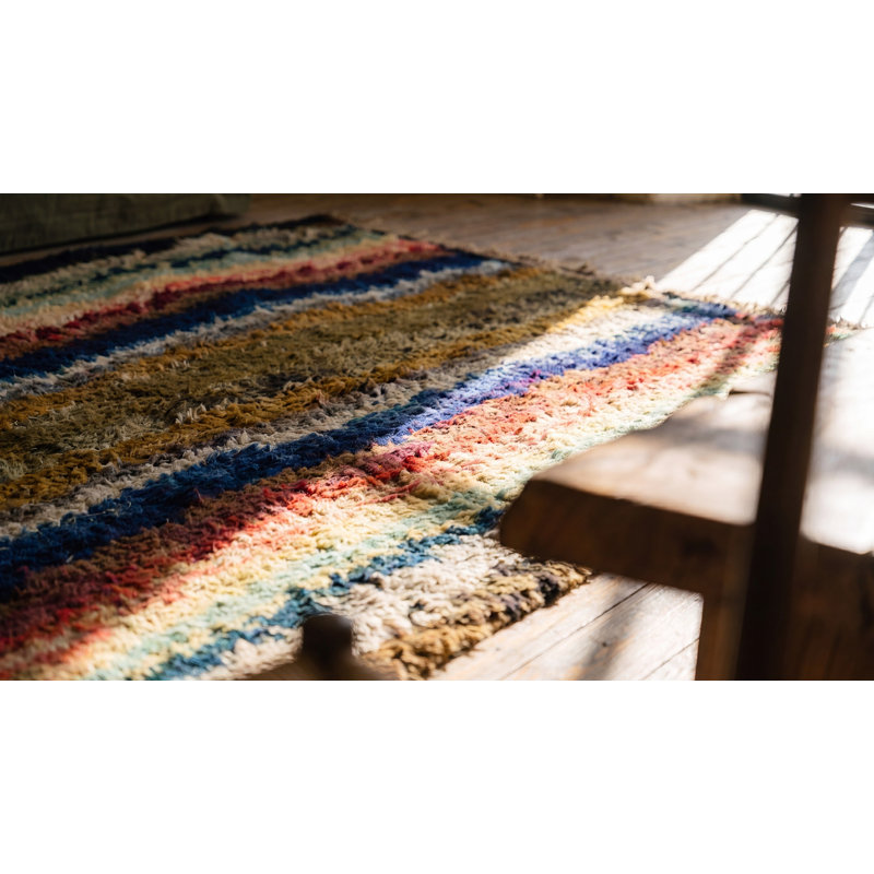 Tapis antique en laine Shaker