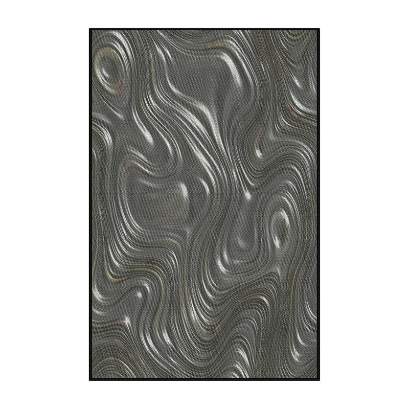 Tapis zone grise à motifs, Rectangle 2 pi x 3 pi