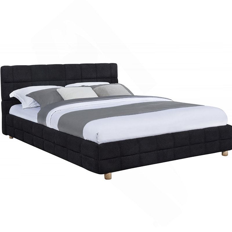 Lit plateforme grand moderne Modern, Noir