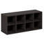 Étagère à chaussures, organisateur à chaussures 8 cubes, rangement empilable, 11,7 x 35,9 x 15,6, pour placard, entrée, bureau, garage, chêne noir noir-123204881