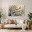 Birds Eared Dove, art mural en métal beige-1189108130