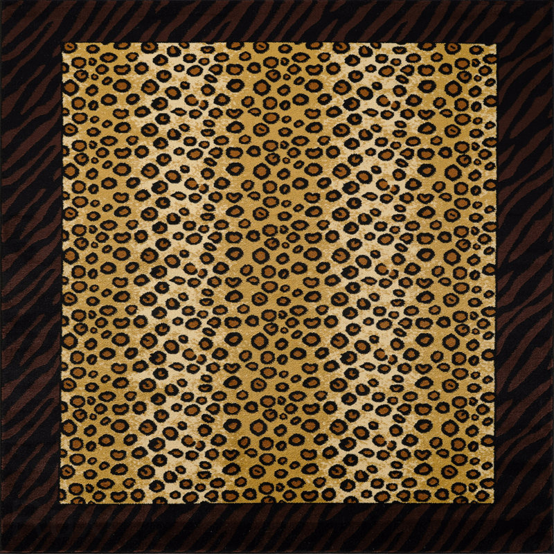 2' X 3' Animal Print Pattern Area Rug, Rectangle 2' x 3'