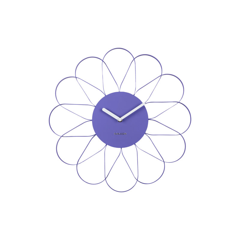 Arkis Iron Wall Clock, Purple