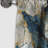 Gilded Gold And Teal Luxe Marble Opulence - Abstract Marble Marble Blackout Curtain - 1 Panels-107539489