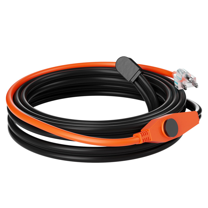 Ruban chauffant 80 pieds 7W / pi pour tuyau avec thermostat intégré, H 2,36 po x l 8,46 po x P 7,72 po