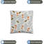 Indoor / Outdoor Floral White Square Cushion Cover-994411489