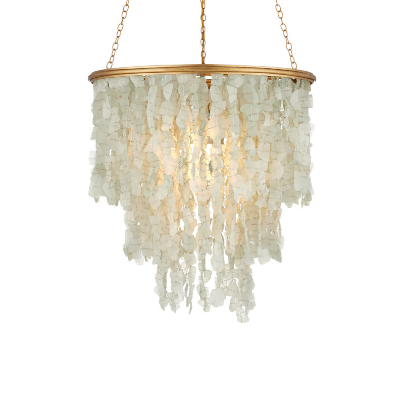 Verre De Mer 1 - Light Chandelier, 28" H x 24" W x 24" D