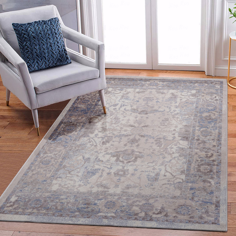 Tapis traditionnel 6 pi x 9 pi, Rectangle 6 pi 7 po x 7 pi 9 po