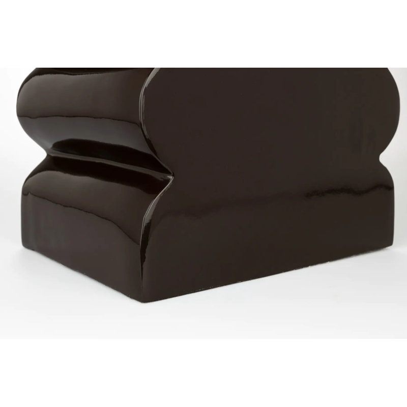 Tabouret d'appoint Curves, Brun