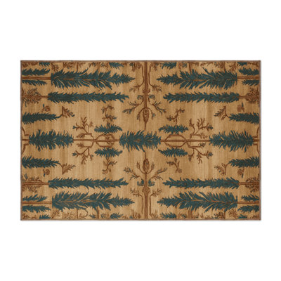 Tapis d'intérieur et d'extérieur brun Persian