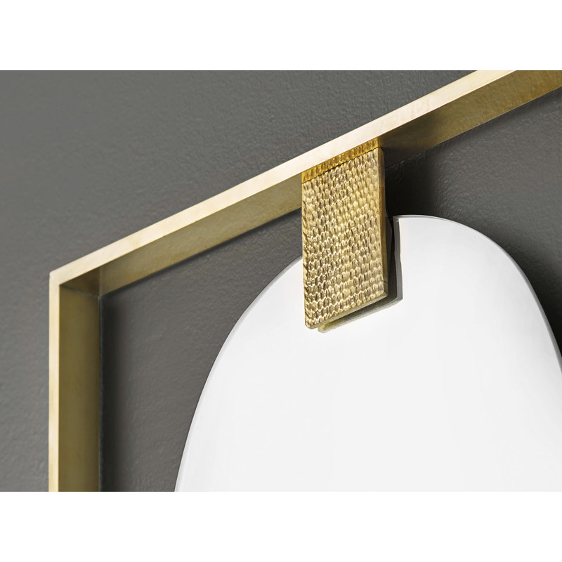 Paolo Flat Metal Wall Mirror, 56" x 19.5"